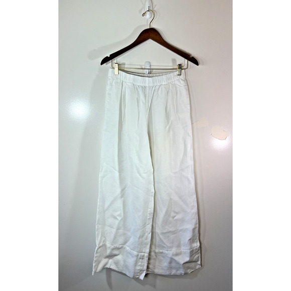 Reformation Pants - Reformation Women’s Wide Leg Linen Pants Size S White Pockets Beachy Cottagecore